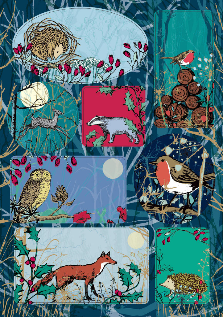 Roger la Borde Winters Tale Sticker Labels Sheet featuring artwork by MCS