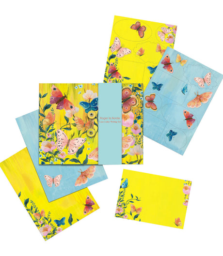 Roger la Borde Butterfly Ball Writing paper set featuring artwork by Kendra Binney