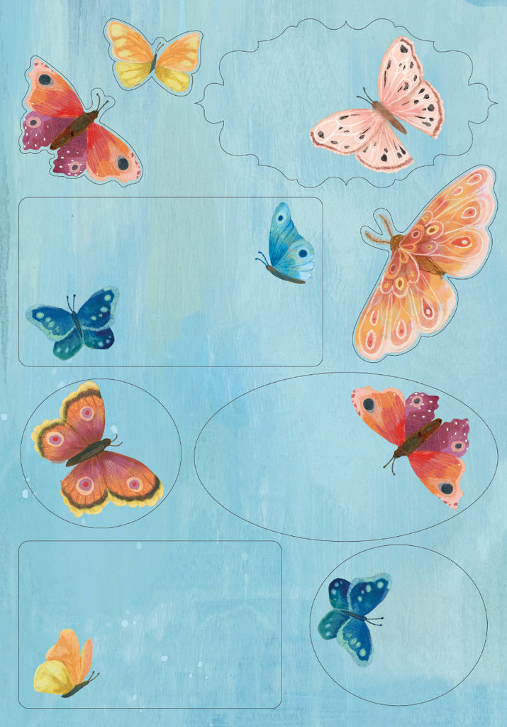 Roger la Borde Butterfly Ball Writing paper set featuring artwork by Kendra Binney