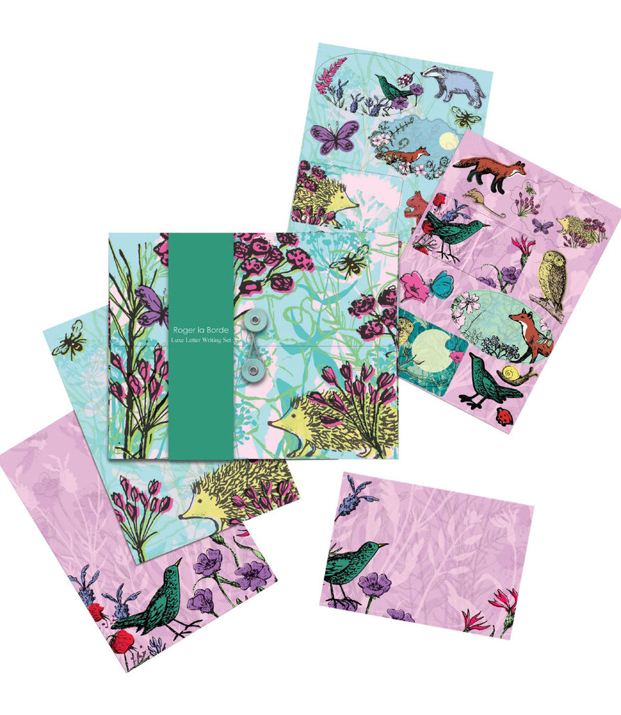 Roger la Borde Woodland Journal Writing paper set featuring artwork by MCS