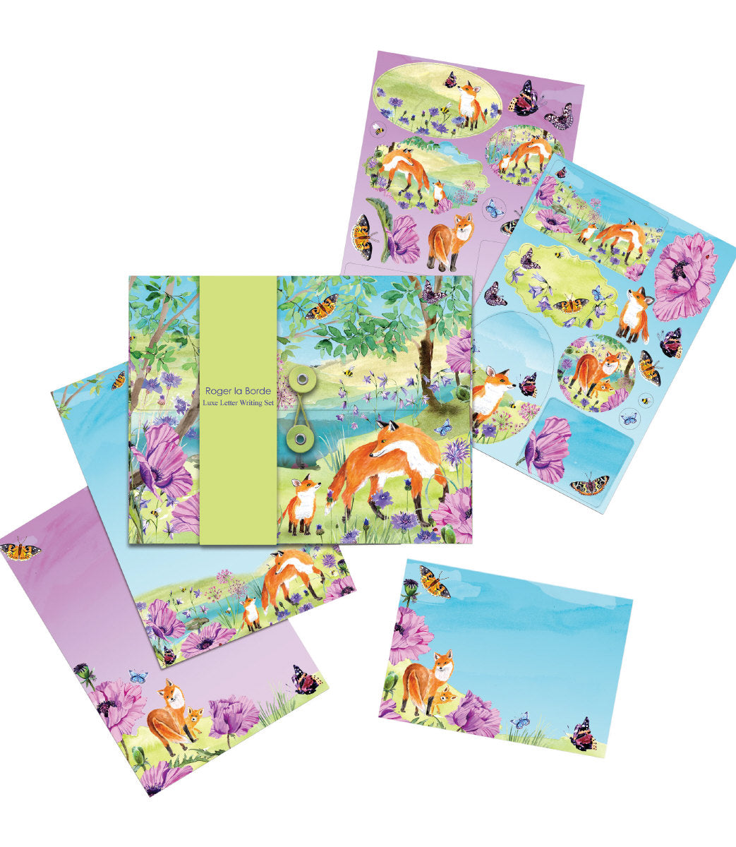 Roger la Borde Sunny and Wild Writing paper set featuring artwork by Fay Ford