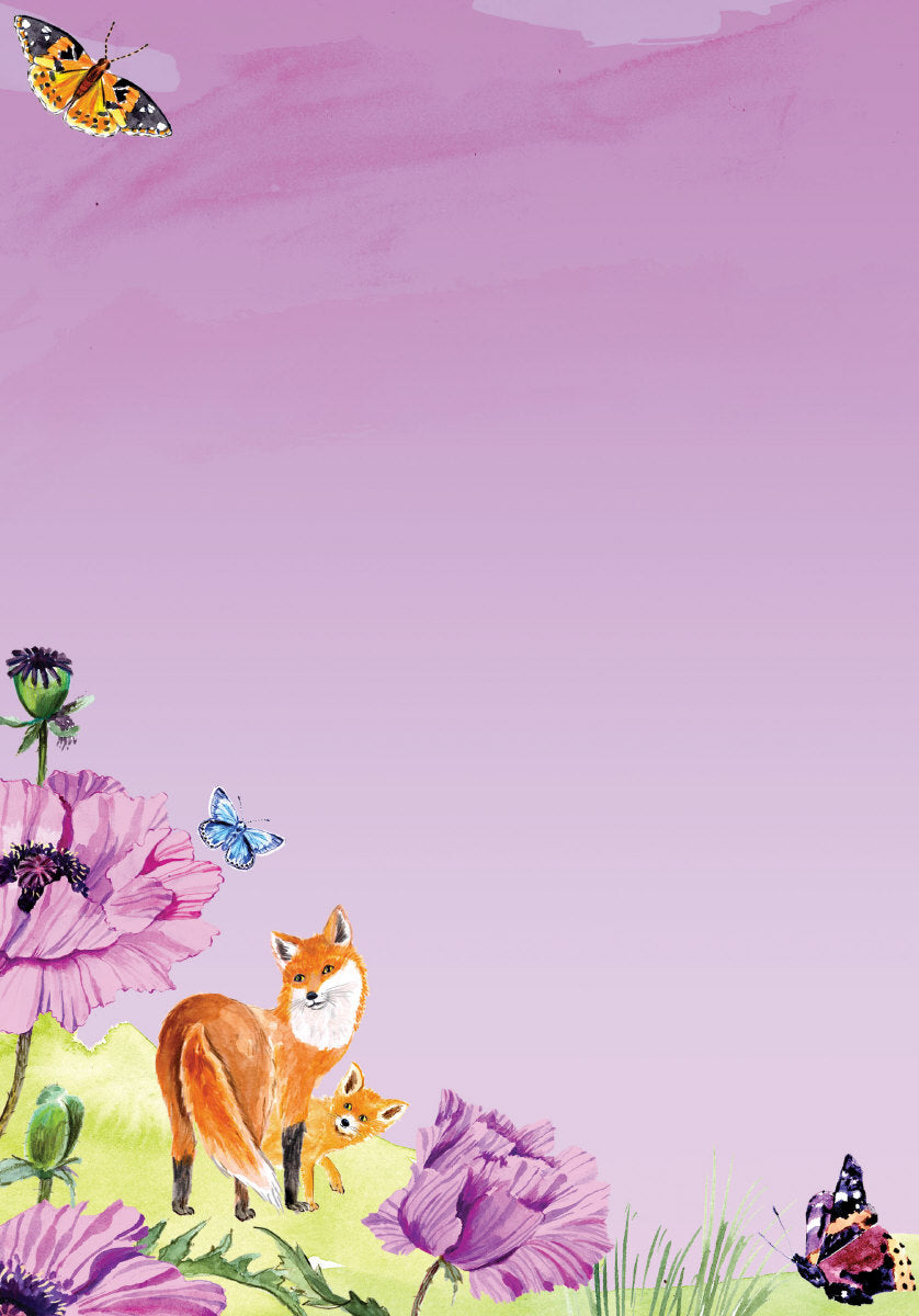 Roger la Borde Sunny and Wild Writing paper set featuring artwork by Fay Ford