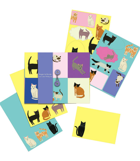 Roger la Borde Cat Etiquette Writing paper set featuring artwork by Anne Bentley