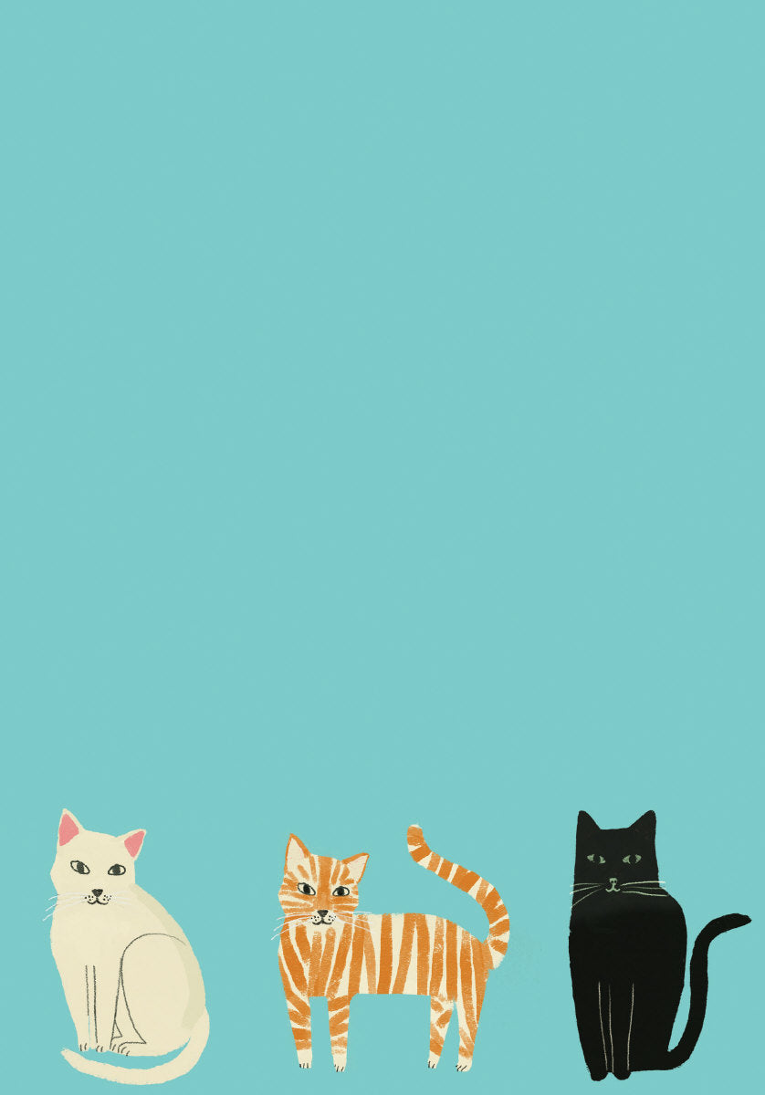 Roger la Borde Cat Etiquette Writing paper set featuring artwork by Anne Bentley