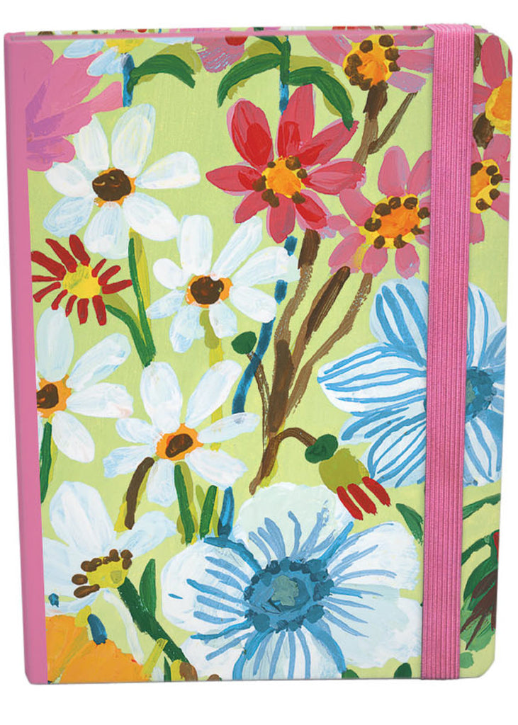 Roger la Borde Flower Field A5 Hardback Journal with elastic featuring artwork by Carolyn Gavin