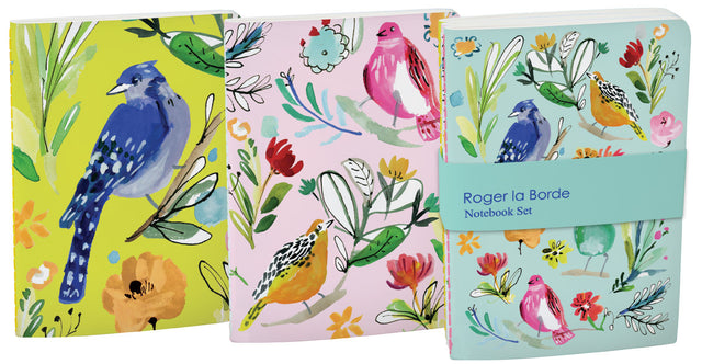 Roger la Borde Wild Batik A6 Exercise Books Bundle featuring artwork by Jennifer Orkin Lewis