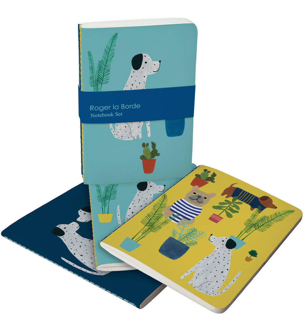Roger la Borde Chouchou Chien A6 Exercise Books Bundle featuring artwork by Kate Pugsley