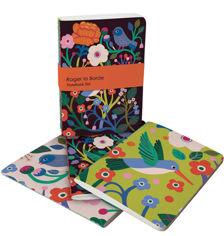 Roger la Borde Birdsong A6 Exercise Books Bundle featuring artwork by Monika Forsberg