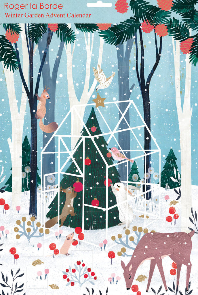 Roger la Borde Winter Garden Advent Calendar featuring artwork by Antoana Oreski