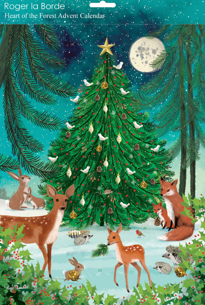Roger la Borde Heart of the Forest Advent calendar featuring artwork by Jane Newland