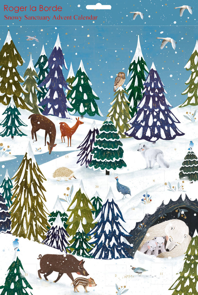 Roger la Borde Wild Wood Hideaway Advent calendar featuring artwork by Antoana Oreski