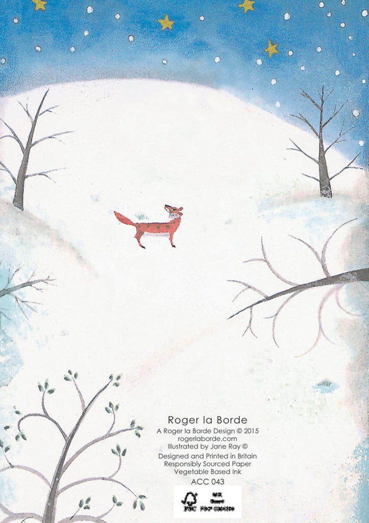 Roger la Borde Christmas Tree Advent calendar card featuring artwork by Jane Ray