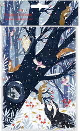 Roger la Borde Hollow Tree Hideaway Advent calendar card featuring artwork by Antoana Oreski