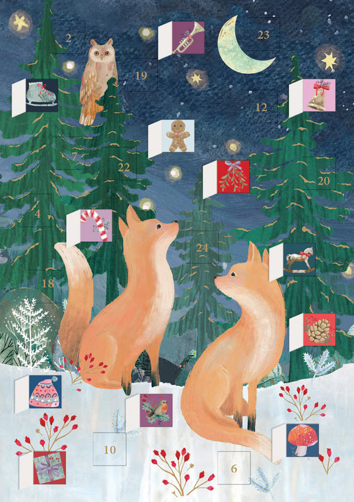 Roger la Borde Daydreamers Advent calendar card featuring artwork by Kendra Binney
