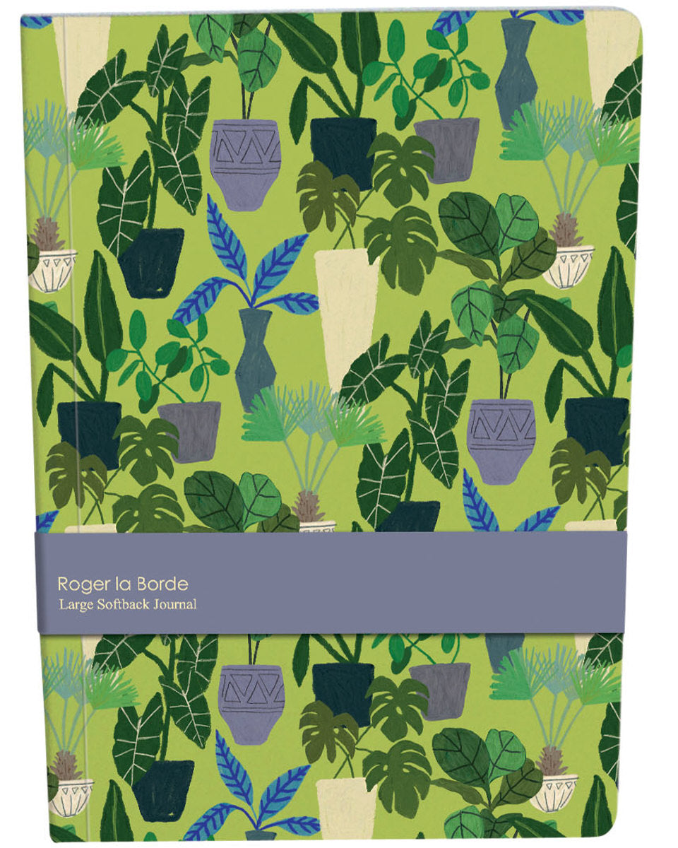 Roger la Borde Jungle Interior Large Softback Journal featuring artwork by Anne Bentley