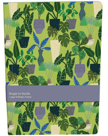 Roger la Borde Jungle Interior Large Softback Journal featuring artwork by Anne Bentley