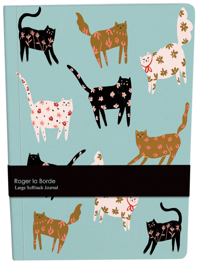 Roger la Borde Cinnamon and Ginger Large Softback Journal featuring artwork by Holly Jolley