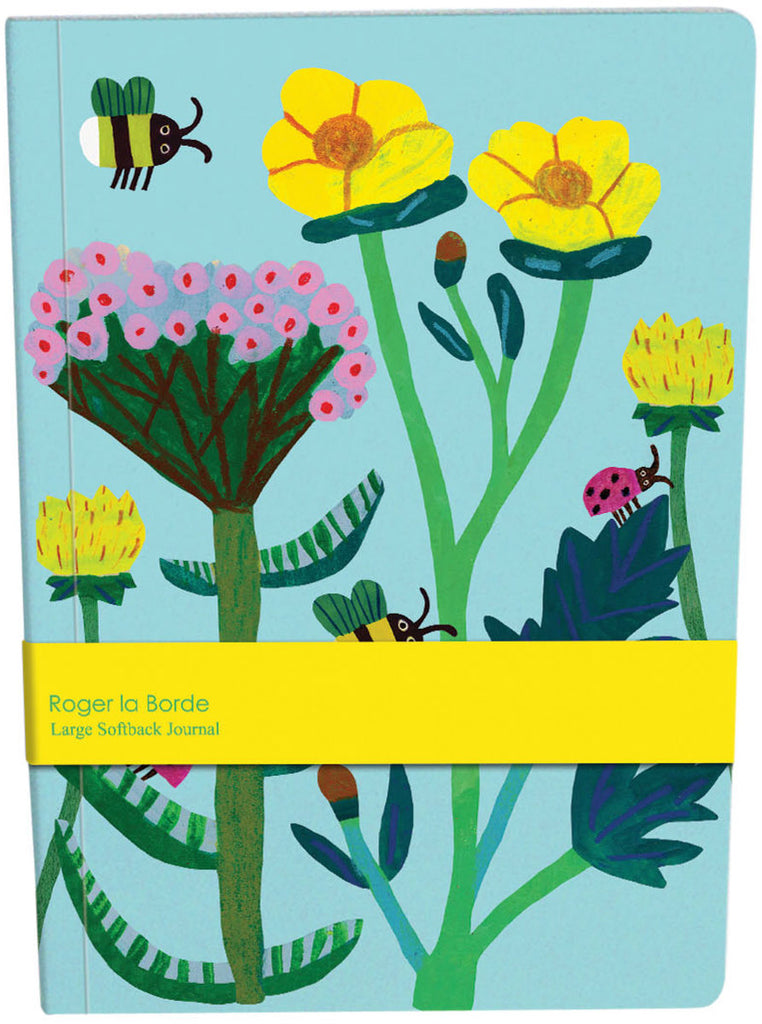 Roger la Borde Honey Large Softback Journal featuring artwork by Monika Forsberg