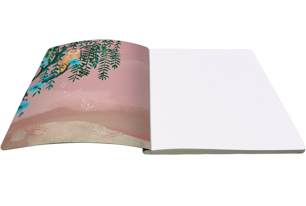 Roger la Borde Moonlit Meadow Large Softback Journal featuring artwork by Kendra Binney