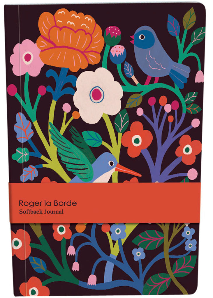 Roger la Borde Birdsong A5 Softback Journal featuring artwork by Monika Forsberg