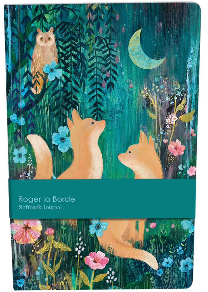 Roger la Borde Moonlit Meadow A5 Softback Journal featuring artwork by Kendra Binney