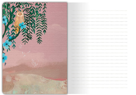 Roger la Borde Moonlit Meadow A5 Softback Journal featuring artwork by Kendra Binney