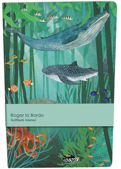 Roger la Borde Whale Song A5 Softback Journal featuring artwork by Katherine Quinn