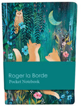 Roger la Borde Moonlit Meadow Pocket Notebook featuring artwork by Kendra Binney