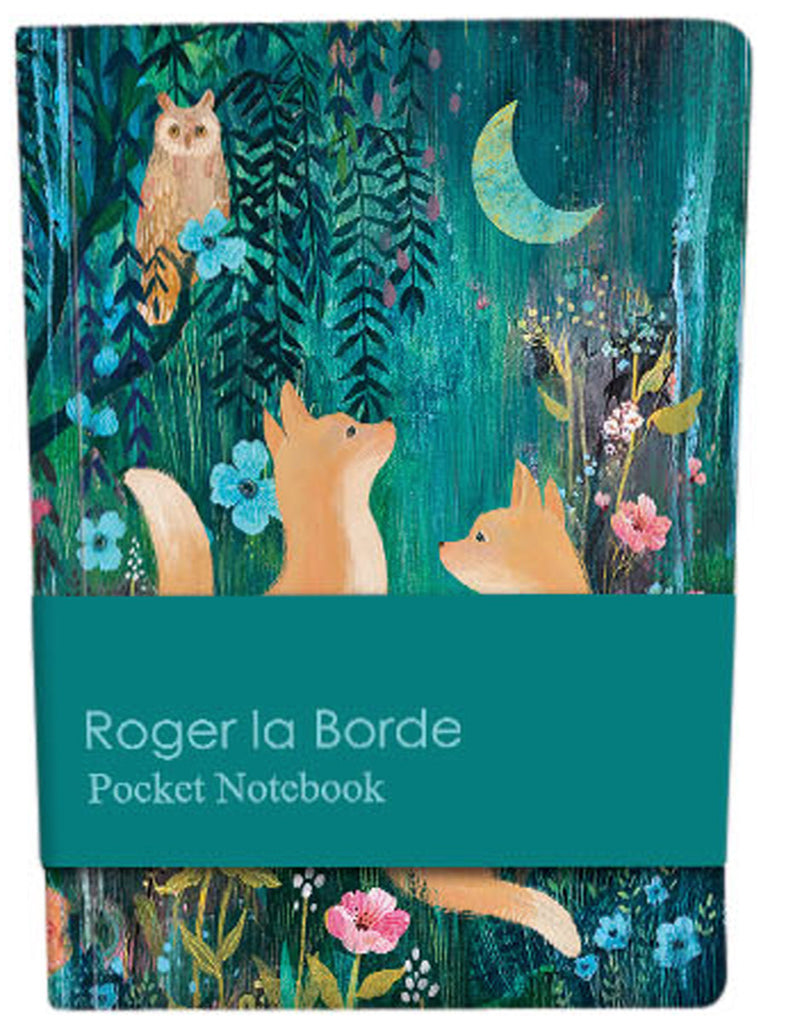 Roger la Borde Moonlit Meadow Pocket Notebook featuring artwork by Kendra Binney