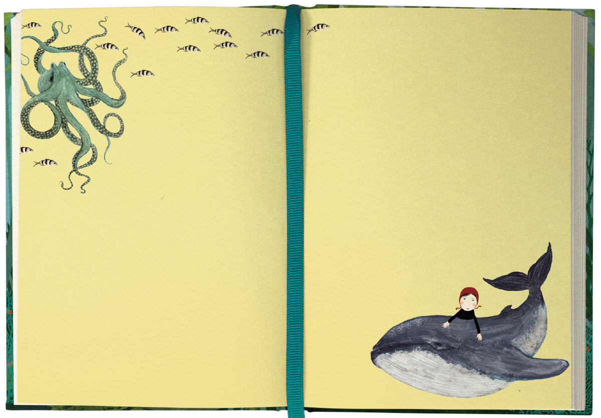 Roger la Borde Whale Song Illustrated Journal featuring artwork by Katherine Quinn