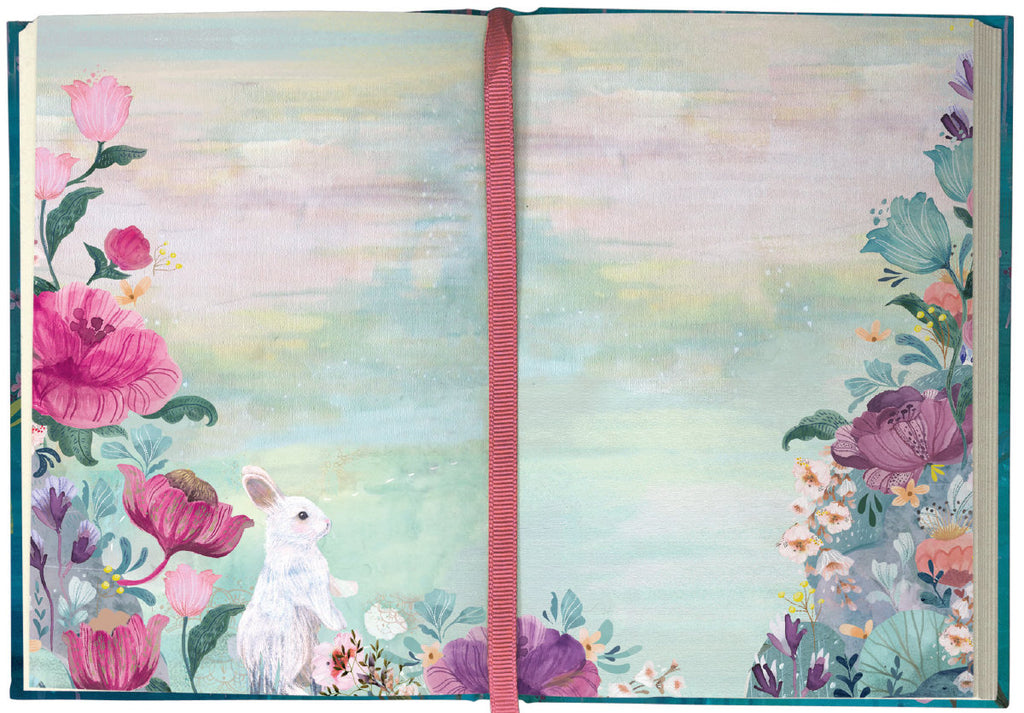 Roger la Borde White Rabbits Illustrated Journal featuring artwork by Kendra Binney