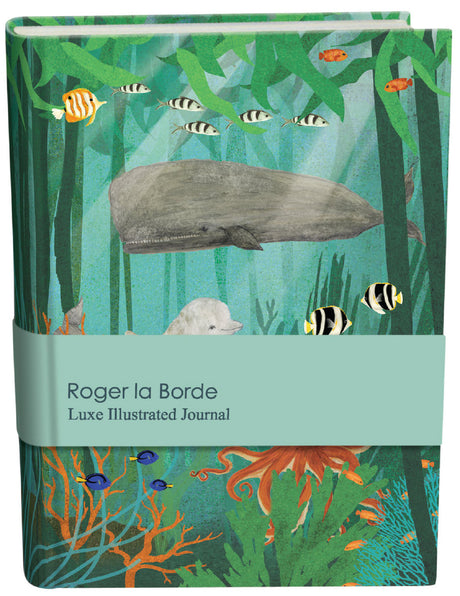 Roger la Borde Whale Song Illustrated Journal featuring artwork by Katherine Quinn