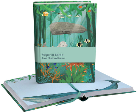 Roger la Borde Whale Song Illustrated Journal featuring artwork by Katherine Quinn