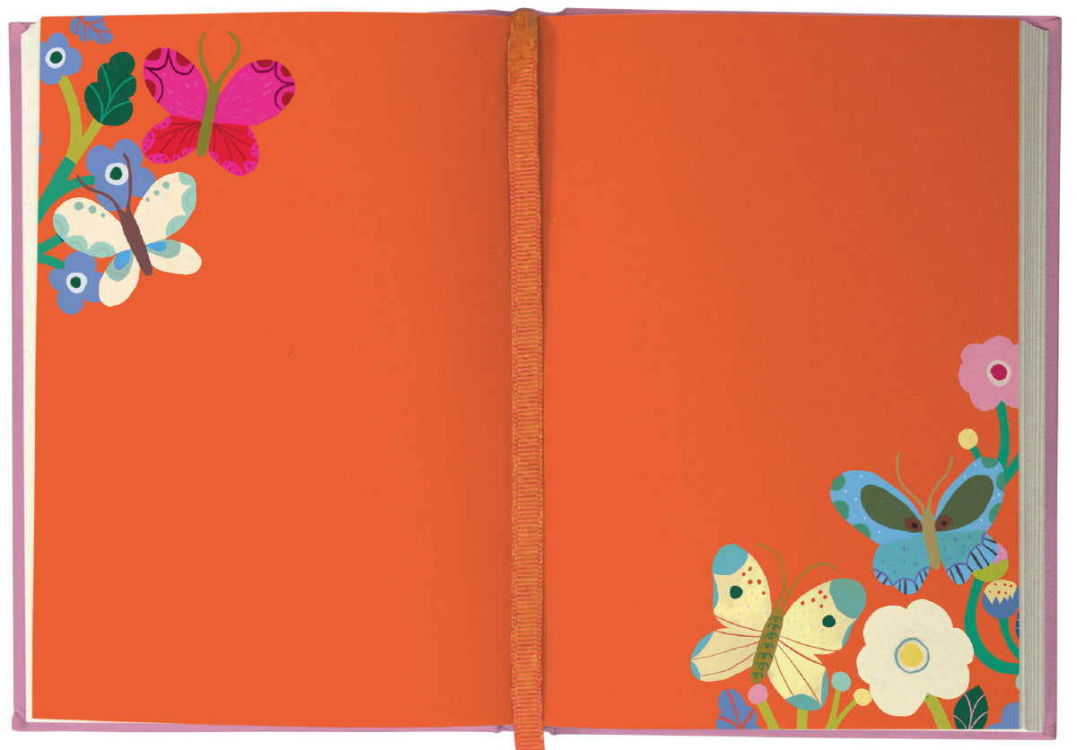 Roger la Borde Butterfly Garden Illustrated Journal featuring artwork by Monika Forsberg