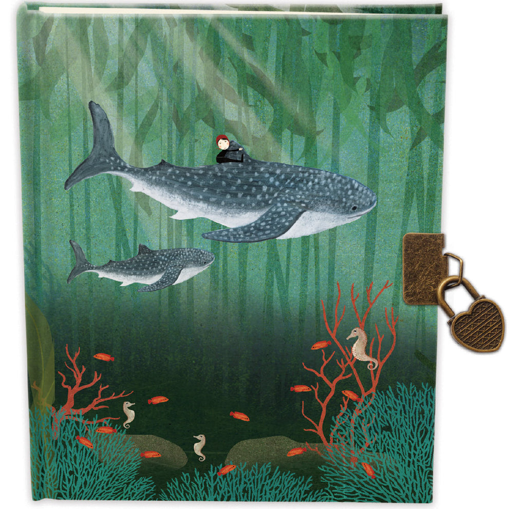Roger la Borde Whale Song Lockable notebook featuring artwork by Katherine Quinn