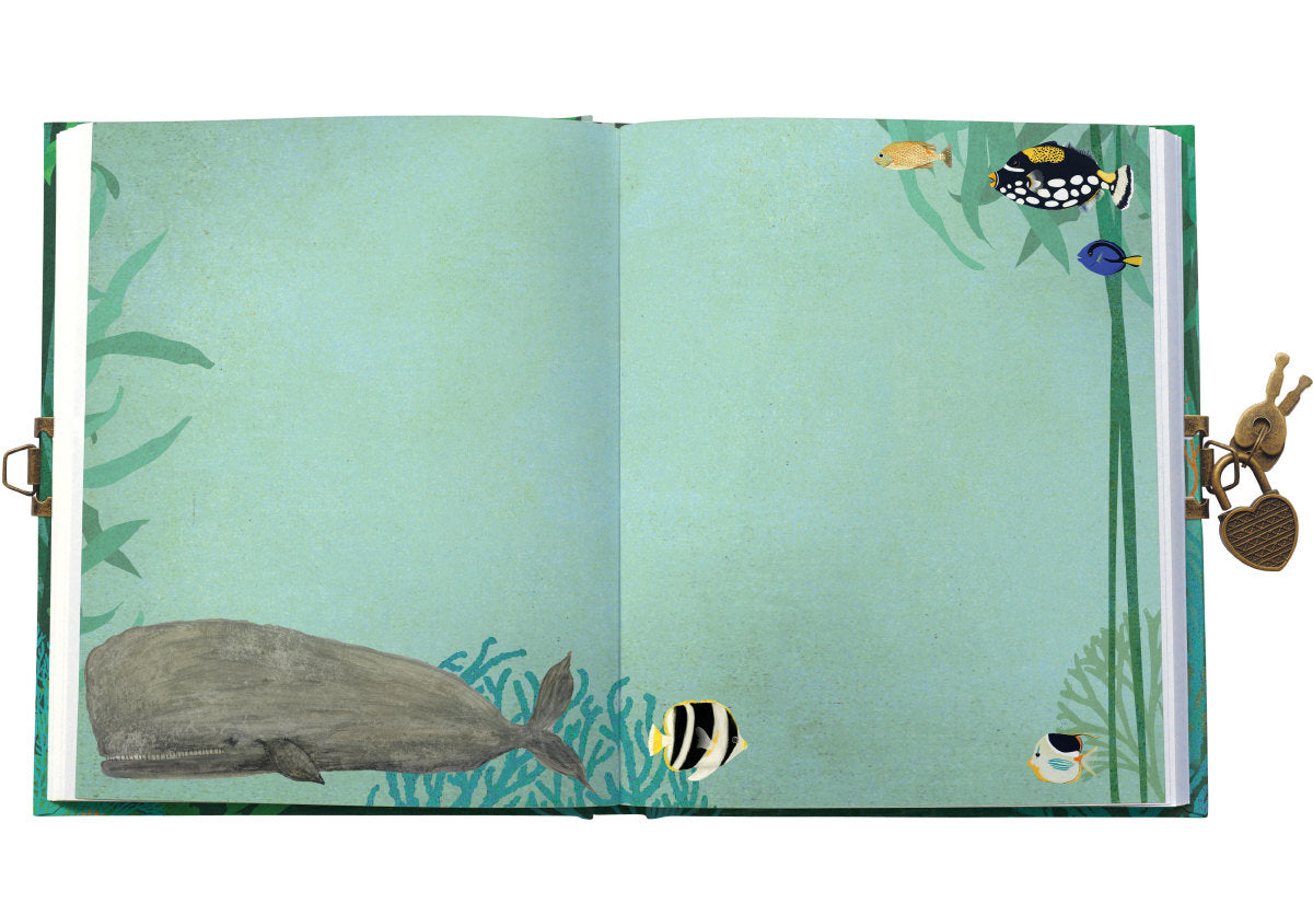 Roger la Borde Whale Song Lockable notebook featuring artwork by Katherine Quinn