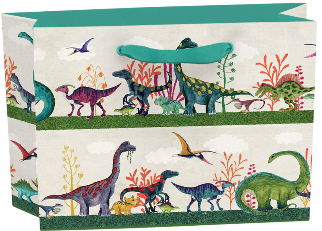 Roger la Borde Dino Mighty Gift bag: small landscape featuring artwork by Katherine Quinn