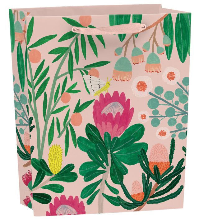 Roger la Borde King Protea Gift bag : medium featuring artwork by Kate Pugsley