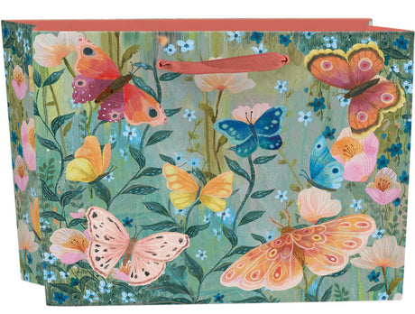 Roger la Borde Butterfly Ball Large Landscape Gift Bag featuring artwork by Kendra Binney