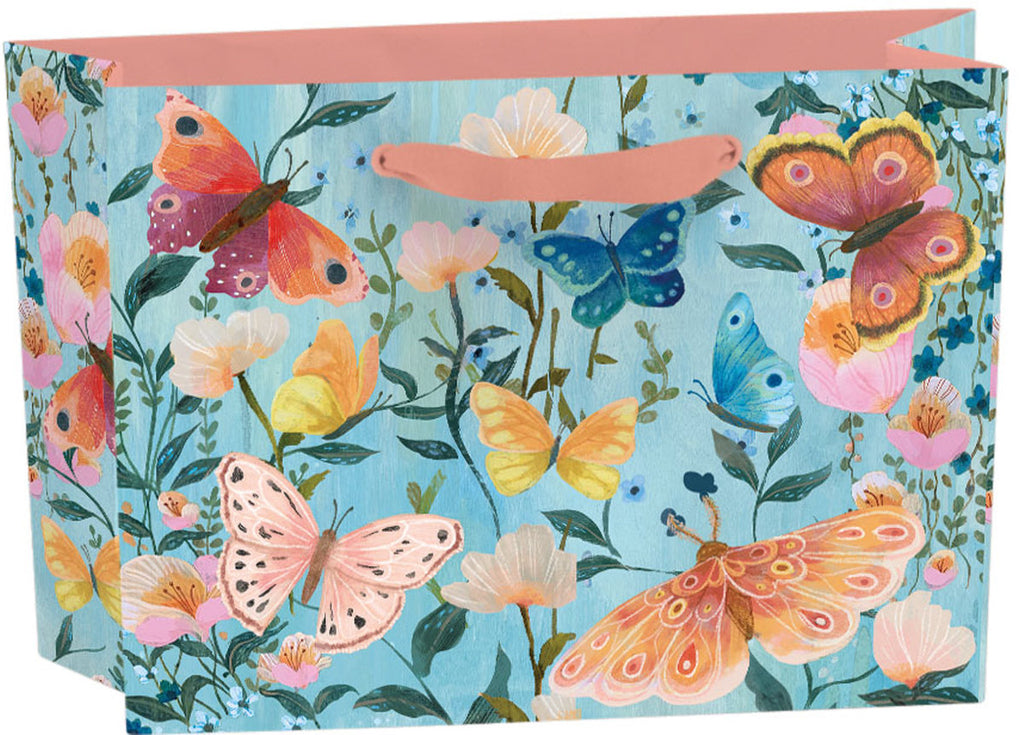 Roger la Borde Butterfly Ball Small Landscape Gift Bag featuring artwork by Kendra Binney