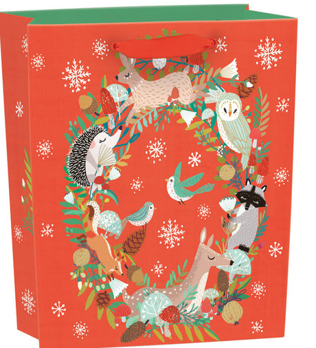 Roger la Borde Frosty Forest Gift bag : small featuring artwork by Antoana Oreski