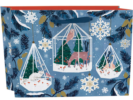 Roger la Borde Winter Garden Gift bag: large landscape featuring artwork by Antoana Oreski