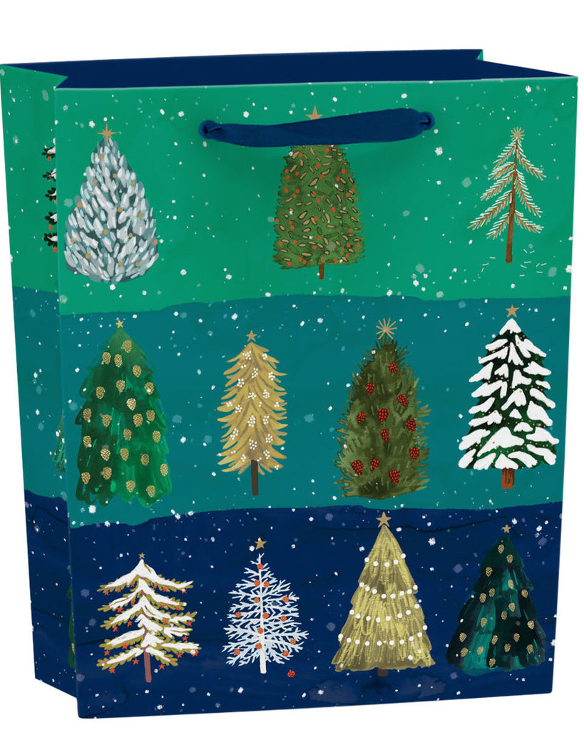 Roger la Borde Wild Winter Forest Medium Gift Bag featuring artwork by Katie Vernon