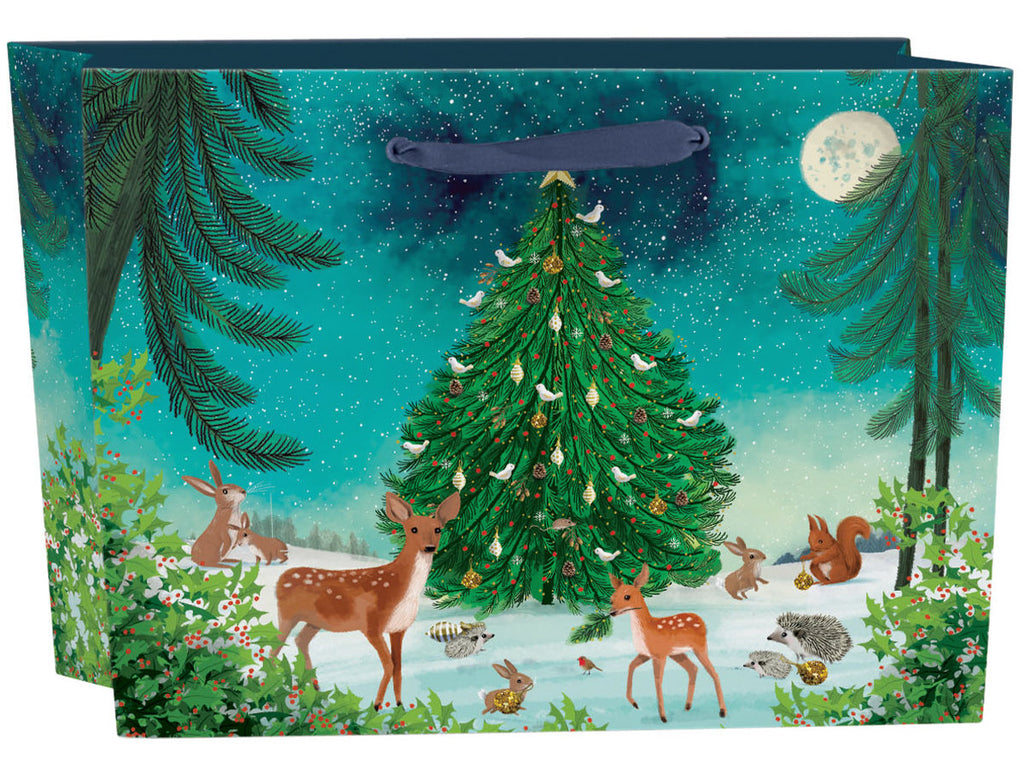 Roger la Borde Heart of the Forest  Large Landscape Gift Bag featuring artwork by Jane Newland
