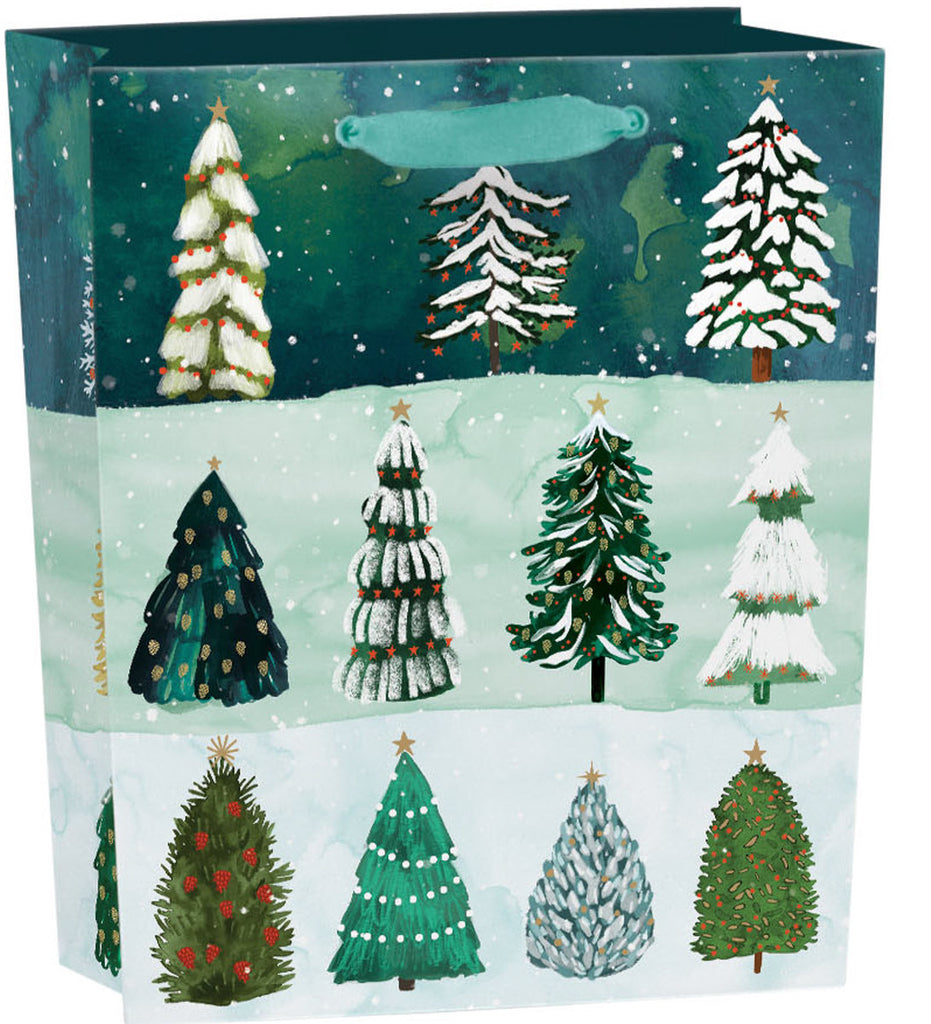 Roger la Borde Festive Trees Small Gift Bag featuring artwork by Katie Vernon