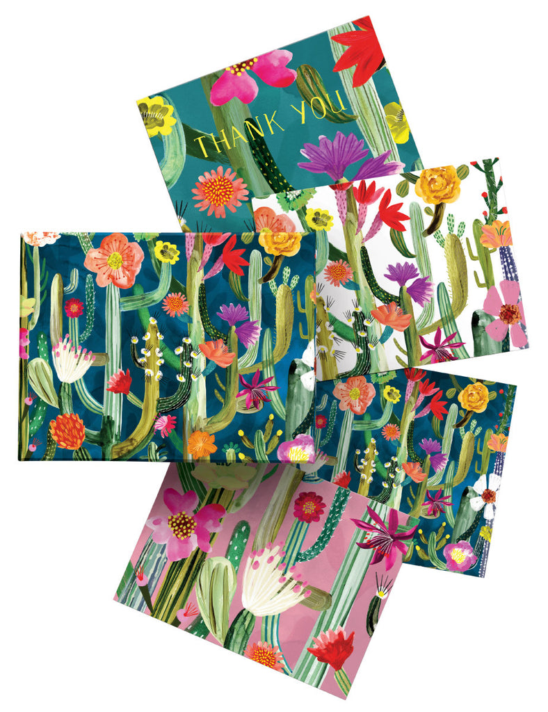 Roger la Borde Cactusland Chic Notecard Box featuring artwork by Katie Vernon