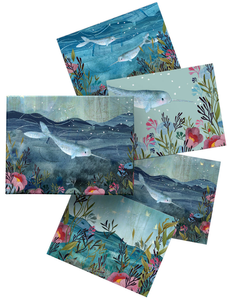Roger la Borde Sea Dreams Chic Notecard Box featuring artwork by Kendra Binney