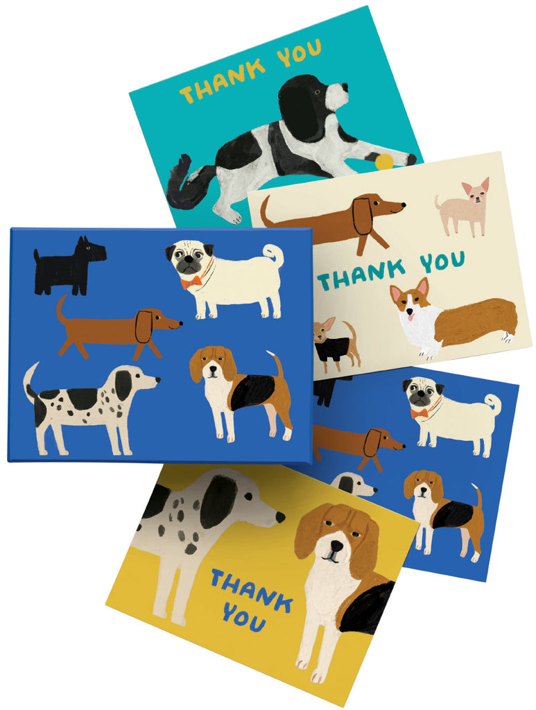 Roger la Borde Shaggy Dogs Chic Notecard Box featuring artwork by Anne Bentley