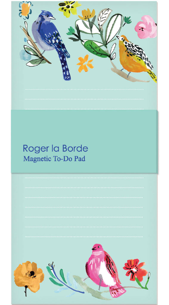 Roger la Borde Wild Batik Magnet Notepad featuring artwork by Jennifer Orkin Lewis