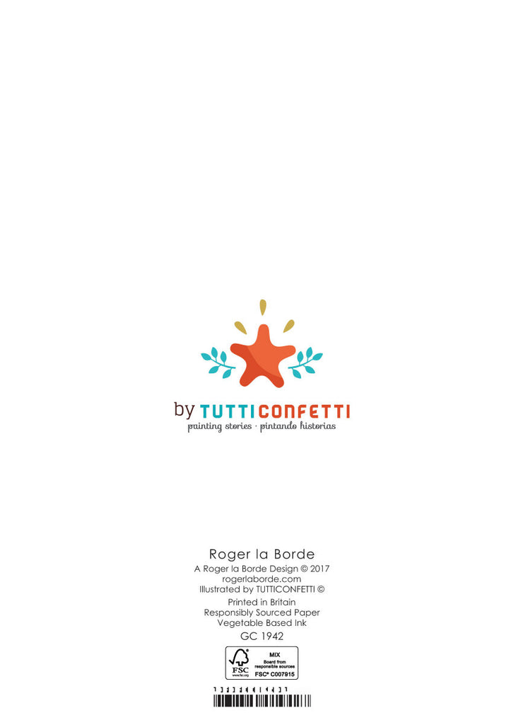 Roger la Borde Tutti Confetti Standard card featuring artwork by Tutticonfetti